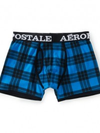 Pánské boxerky Aero Checkered Print Boxers - Modrá kostka